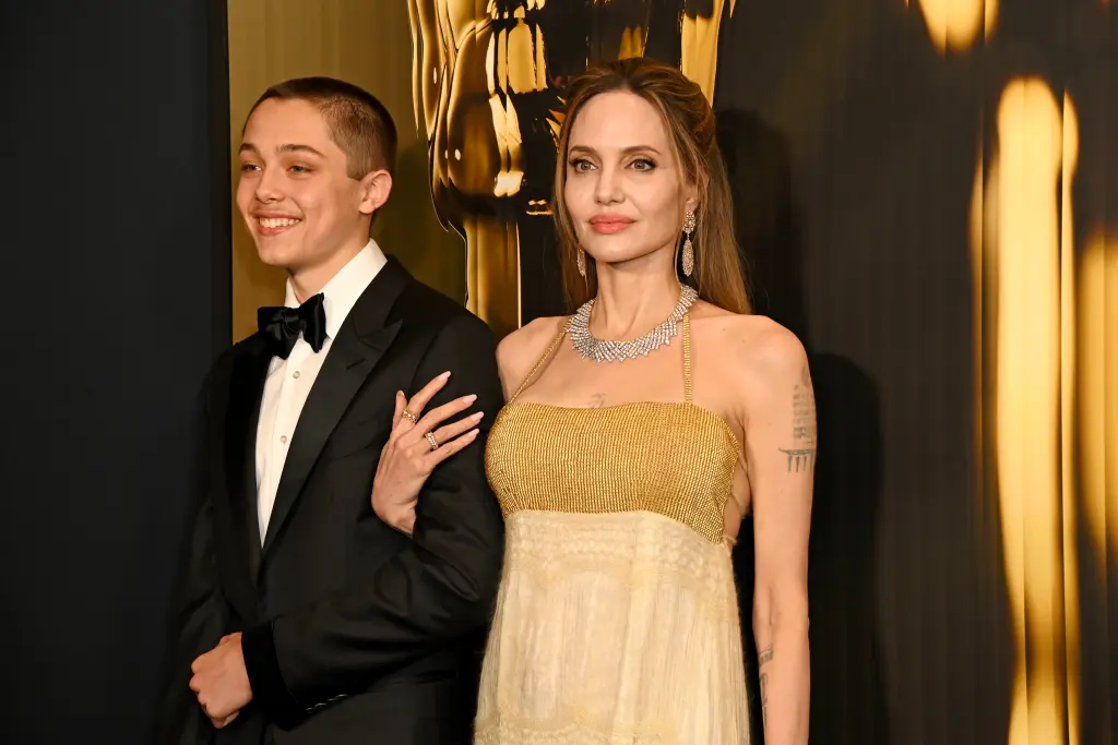 Angelina Jolie & Knox Jolie Pitt at the Governors Awards on Nov.17_GettyImages