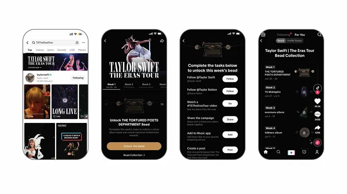 TikTok Announces New Taylor Swift In-App Experience Credit_Social Media Today