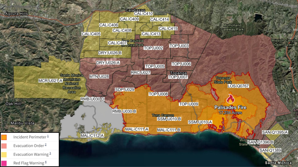 Over 5,300 structures destroyed as Palisades Fire continues growing_Credit_KTLA