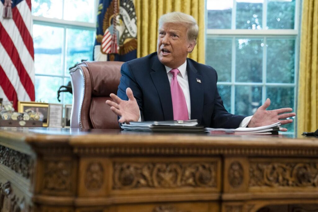 Donald Trump at White House