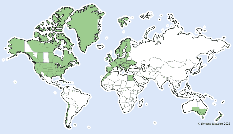 Daylight Saving Time Around the World 2025_PhotoCredit_Time and Date